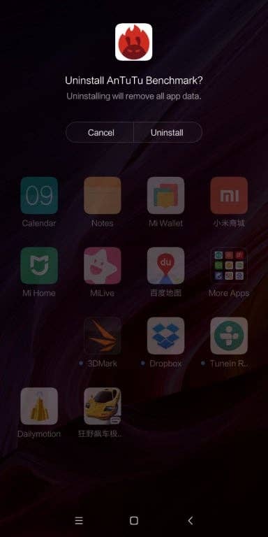 Screenshots des Xiaomi Mi Mix 2