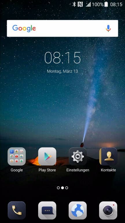 Screenshots des ZTE Axon 7