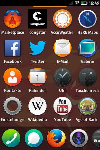 Screenshots Firefox OS