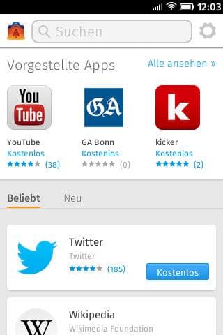 Screenshots Firefox OS