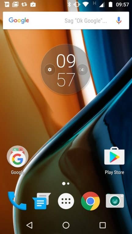 Screenshots: Menüführung des Lenovo Moto G4