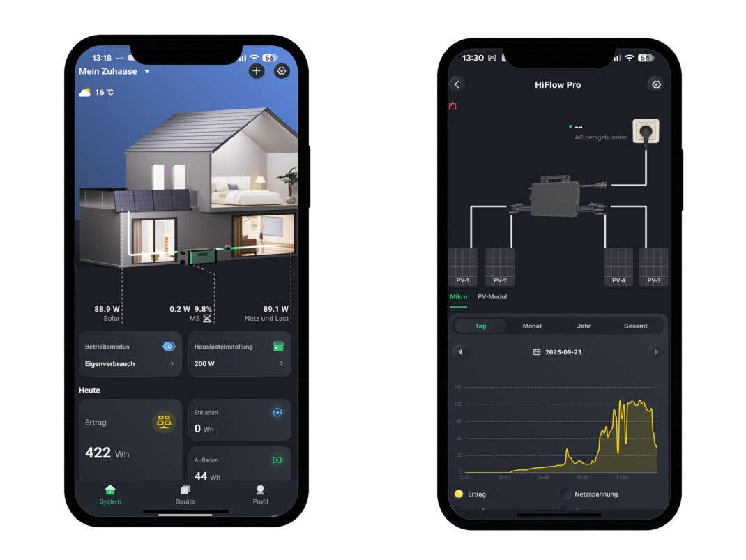 Screenshots S-Miles Home App