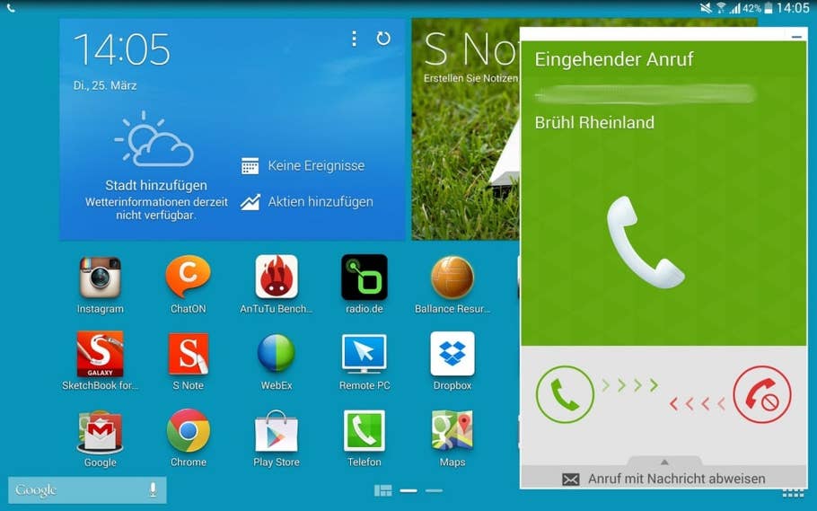 Screenshots vom Samsung Galaxy NotePRO 12.2