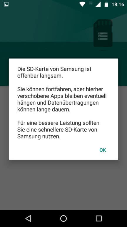 SD-Karten: Als intern formatieren