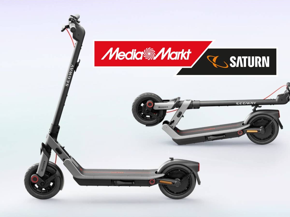 Segway E-Scooter bei MediaMarkt SEGWAY Ninebot E3 Pro D E-Scooter mit MediaMarkt-Logo