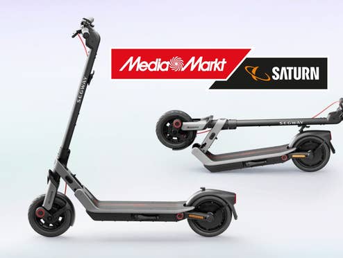 SEGWAY Ninebot E3 Pro D E-Scooter mit MediaMarkt-Logo