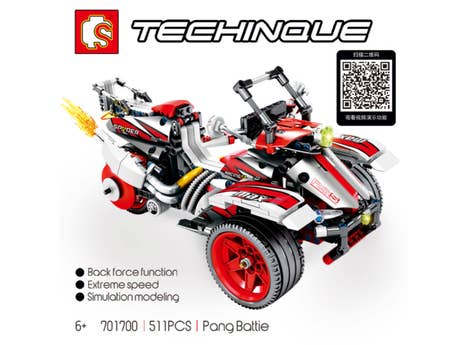 Foto: Klemmbaustein Sembo Bombardier Motorcycles Technic (701700)