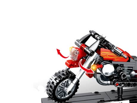 Klemmbaustein Sembo Building Block Car Model - Harley Car Model Technic (701100) Foto: Klemmbaustein Sembo Building Block Car Model - Harley Car Model Technic (701100)