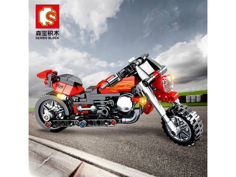 Klemmbaustein Sembo Building Block Car Model - Harley Car Model Technic (701100) Foto: Klemmbaustein Sembo Building Block Car Model - Harley Car Model Technic (701100)