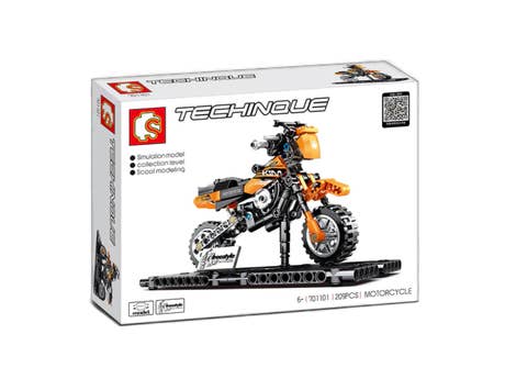 Foto: Klemmbaustein Sembo Building Block Car Model - KTM Off-Road Motorcycle Technic (701101)
