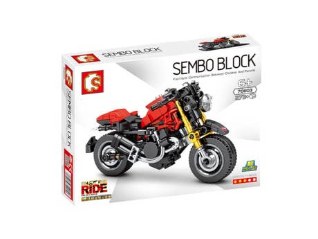 Klemmbaustein Sembo Enjoy The Ride - Ducati Monster 821 Technic (701103) Foto: Klemmbaustein Sembo Enjoy The Ride - Ducati Monster 821 Technic (701103)