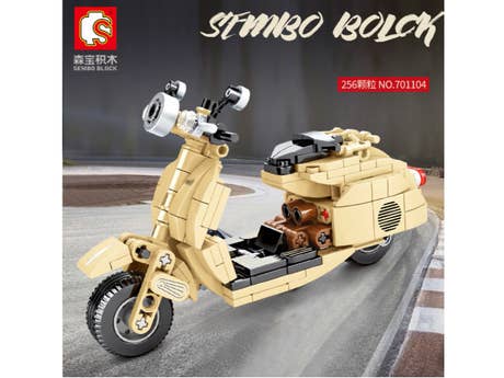 Klemmbaustein Sembo Enjoy The Ride - Little Sheep Motorcycle Technic (701104) Foto: Klemmbaustein Sembo Enjoy The Ride - Little Sheep Motorcycle Technic (701104)