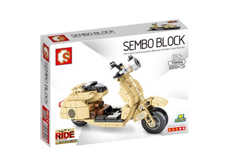 Klemmbaustein Sembo Enjoy The Ride - Little Sheep Motorcycle Technic (701104) Foto: Klemmbaustein Sembo Enjoy The Ride - Little Sheep Motorcycle Technic (701104)