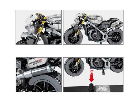 Foto: Klemmbaustein Sembo Enjoy The Ride - Techinque Triumph Motorcycle Technic (701113)