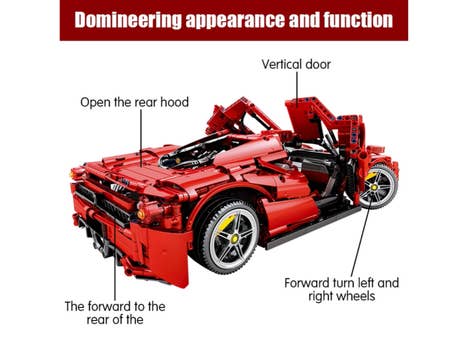 Foto: Klemmbaustein Sembo Enzo Ferrari 1 zu 10 Technic (701020)