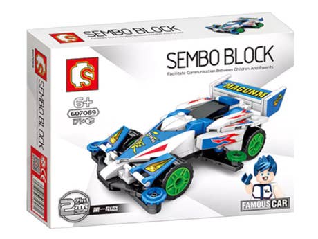 Foto: Klemmbaustein Sembo Famous Cars - Four-Wheel Drive Cyclone Charge Technic (607069)