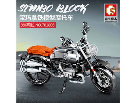 Foto: Klemmbaustein Sembo Jaeger Hurricane Latte Motorcycle Technic (701806)