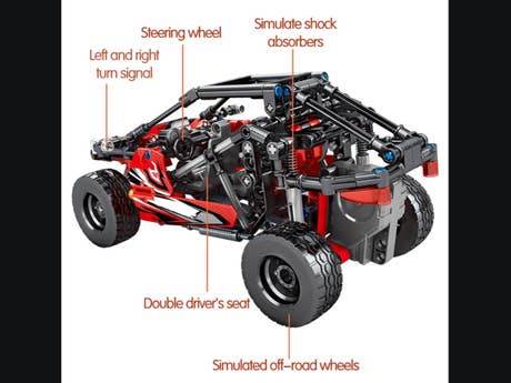 Klemmbaustein Sembo Juggernaut Hurricane - Dodge Sports Car Pull Back Technic (701404) Foto: Klemmbaustein Sembo Juggernaut Hurricane - Dodge Sports Car Pull Back Technic (701404)