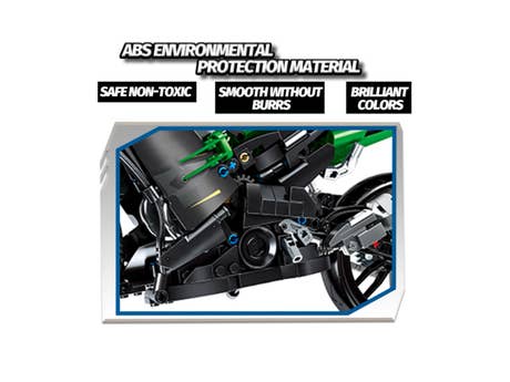 Foto: Klemmbaustein Sembo Kawasaki Ninja 400 Technic (701805)