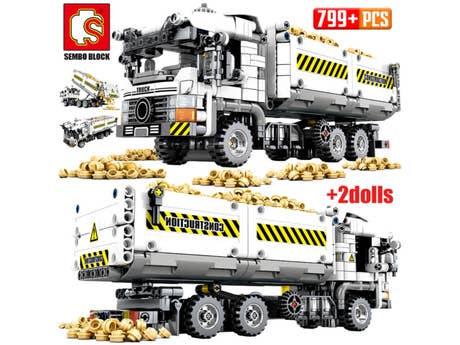 Foto: Klemmbaustein Sembo Mechanical Passwor - Engineering Earth Truck Technic (701704)