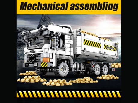Foto: Klemmbaustein Sembo Mechanical Passwor - Engineering Earth Truck Technic (701704)