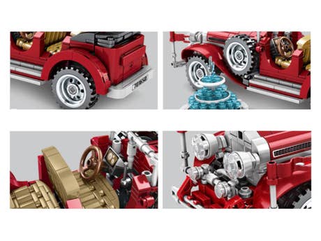 Foto: Klemmbaustein Sembo Mercedes Benz Classic Car Pull Back Car Technic (701650)