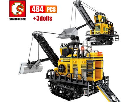 Klemmbaustein Sembo Wandering Earth Mining Machinery-Forklift Technic (107026) Foto: Klemmbaustein Sembo Wandering Earth Mining Machinery-Forklift Technic (107026)
