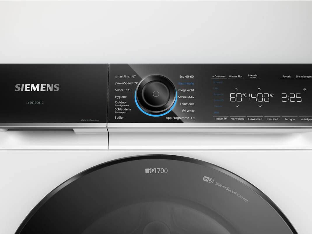 Siemens Waschmaschine Touch-Display