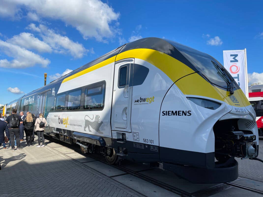 Der Wasserstoff-Zug "Mireo Plus H" von Siemens