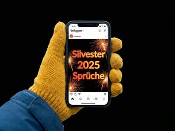 Smartphone in einer Hand