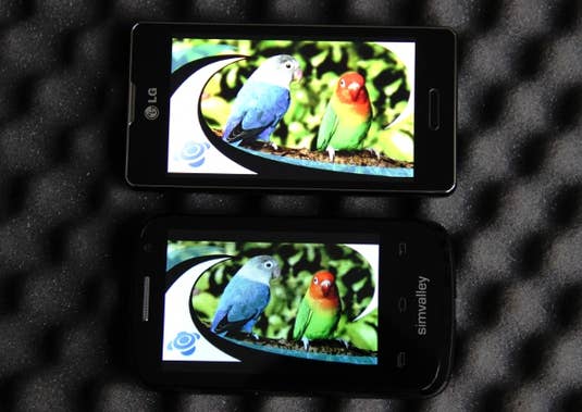 Simvalley SP-100 und LG Optimus L5 II