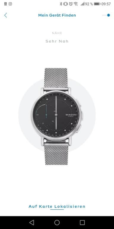 Skagen Hybrid-Smartwatch im Test: Die App