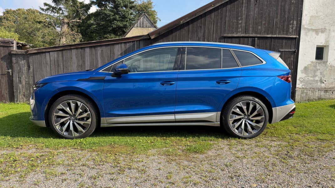 Skoda Enyaq (2025) im Test - Seitenansicht