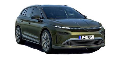 skoda-enyaq-2027-seitlich-vorn-gruen