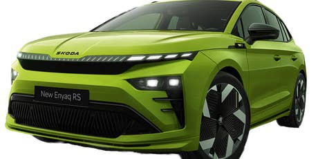 skoda-enyaq-rs-2025-seitlich-vorn-gruen skoda-enyaq-rs-2025-seitlich-vorn-gruen