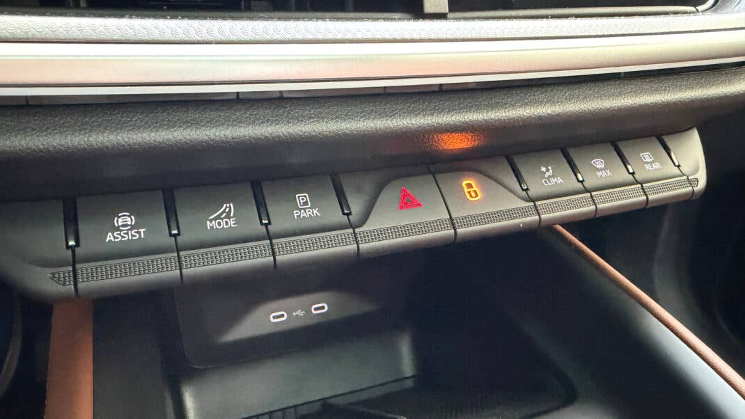 Skoda Enyaq (2025) Schnellstarttasten.