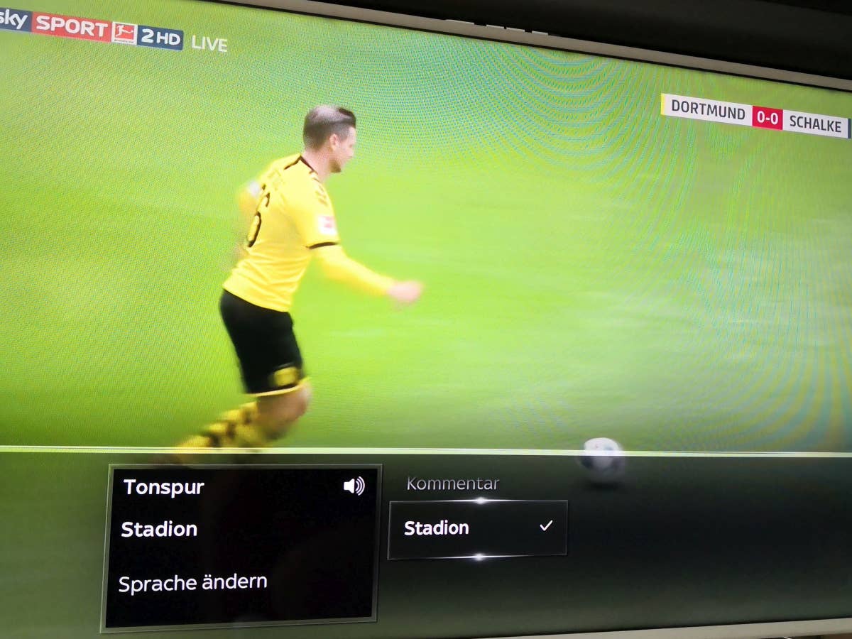 Sky Bundesliga mit Stadionton Sky Bundesliga mit Stadionton