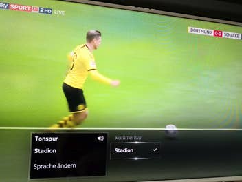 Sky Bundesliga mit Stadionton Sky Bundesliga mit Stadionton