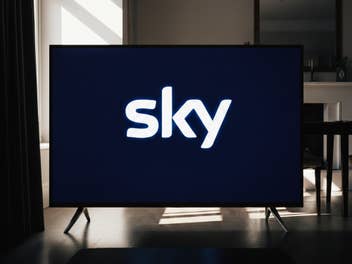 Sky Logo auf einem Fernseher