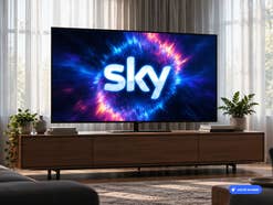 Ein Sky-Logo auf einem Fernseher (KI-generiert)