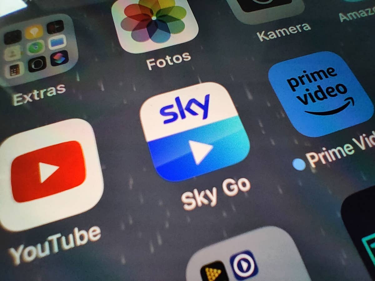 Sky Go App auf einem Smartphone.