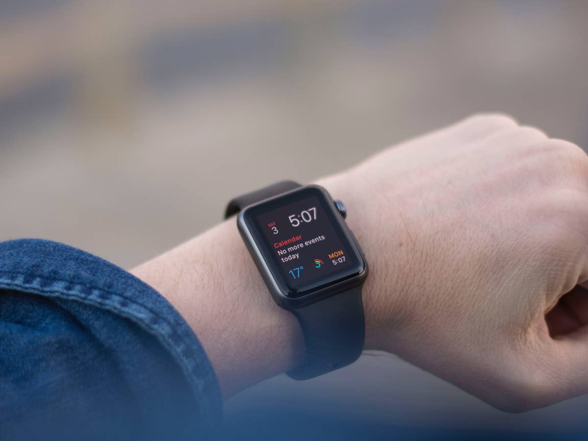 A smart watch on your wrist.