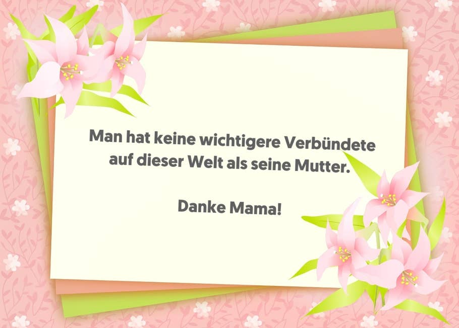 Man hat keine wichtigere Verbündete auf dieser Welt als seine Mutter.
