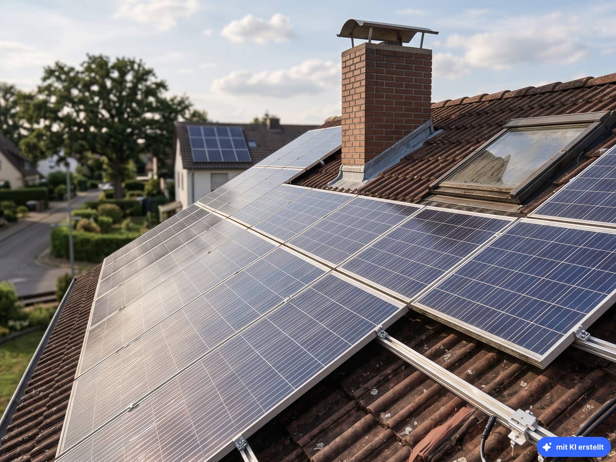 Ab 2029: Neue Sonnensteuer trifft viele Millionen Bürger Solaranlage auf einem Dach
