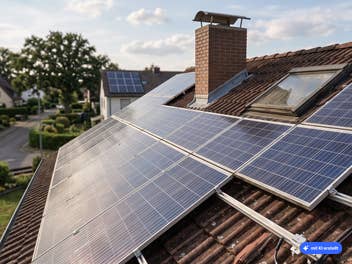 Solaranlage auf einem Dach