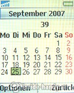 Sony Ericsson T250i: Kalender