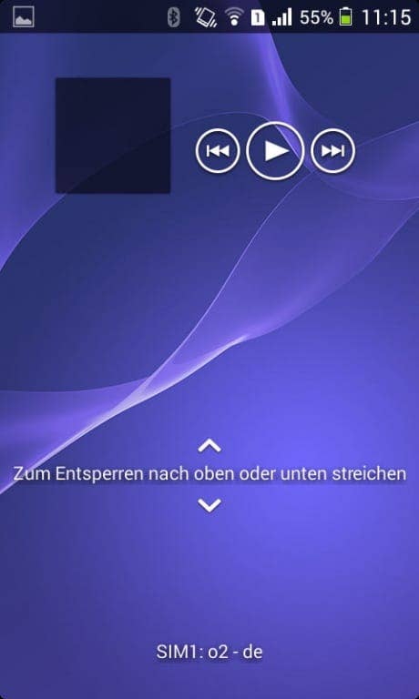 Sony Nutzer-Oberfläche