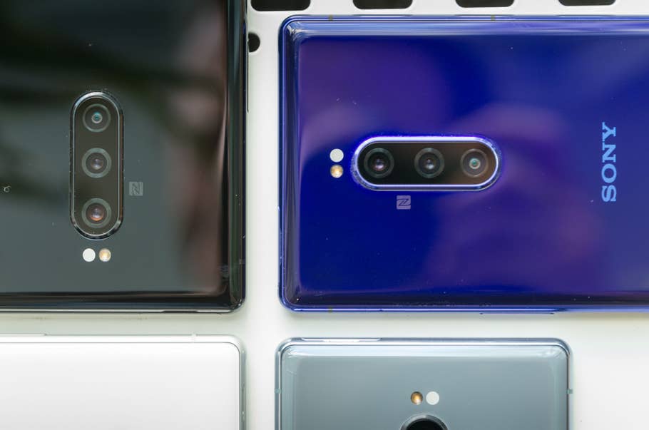 Sony Xperia 1 von hinten mit Fokus auf Triple-Kamera