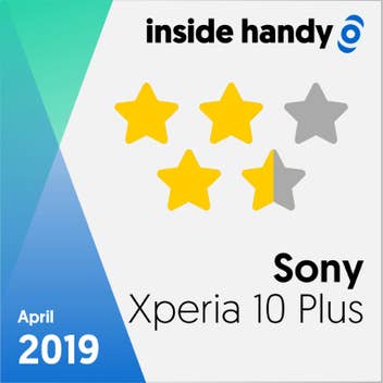 Testsiegel Sony Xperia 10 Plus.