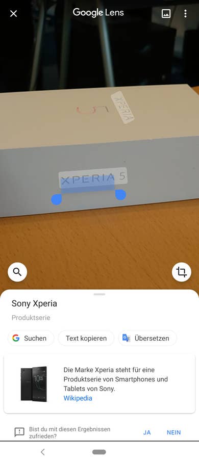 Sony Xperia 5 im Kamera-Test: App